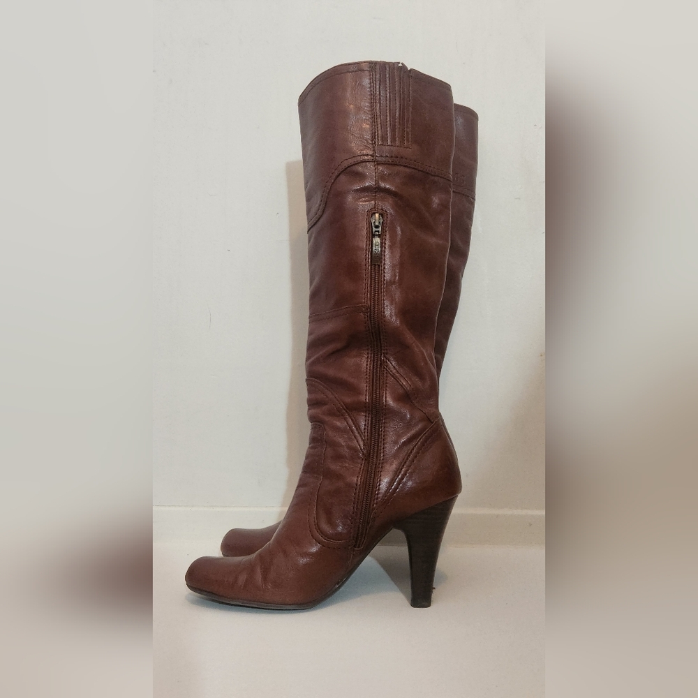 Brown Leather GUESS Boots